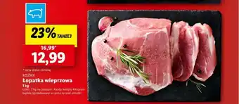 Lidl Łopatka wieprzowa 1kg oferta