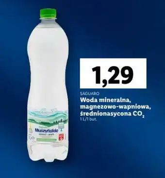 Lidl SAGUARO Woda mineralna oferta