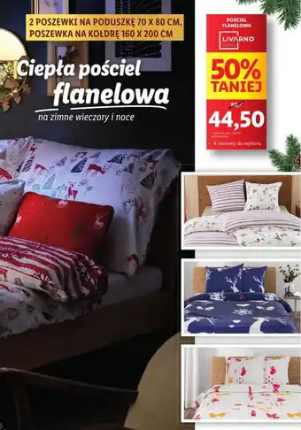 Lidl LIVARNO POŚCIEL FLANELOWA oferta