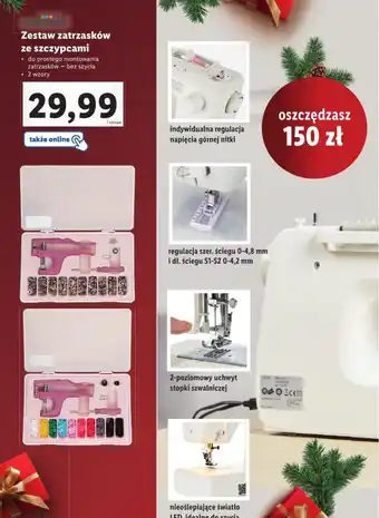 Lidl Zestaw zatrzasków ze szczypcami oferta