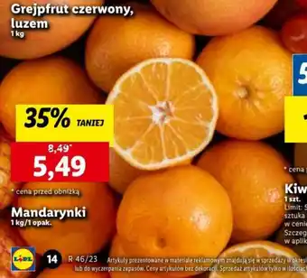 Lidl Mandarynki 1kg oferta