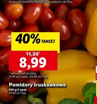 Lidl Pomidory truskawkowe 500 g oferta