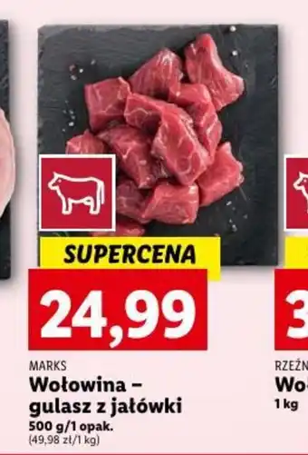 Lidl MARKS Wołowina gulasz z jałówki 500 g oferta