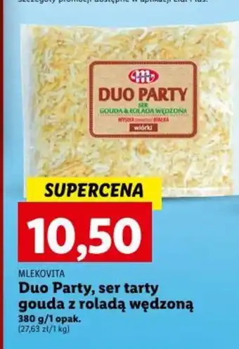 Lidl MLEKOVITA Duo Party, ser tarty gouda z roladą wędzoną 380g oferta