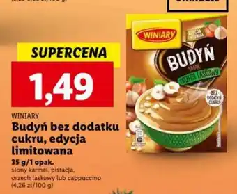 Lidl WINIARY Budyń bez dodatku cukru, edycja limitowana 35g oferta