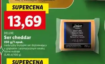 Lidl DELUXE Ser cheddar 250 g oferta