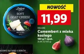 Lidl Deluxe Camembert z mleka koziego 180g oferta