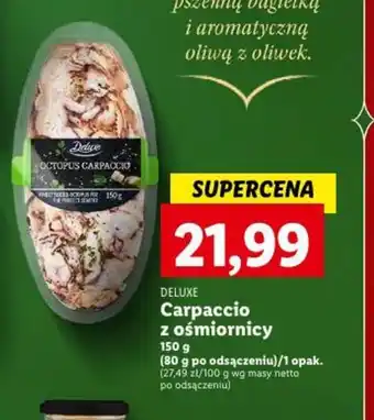 Lidl DELUXE Carpaccio z ośmiornicy 150 g oferta