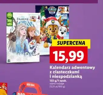 Lidl Kalendarz adwentowy z ciasteczkami i niespodzianką 132g oferta