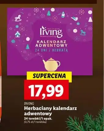 IRVING Herbaciany kalendarz adwentowy 24 torebki