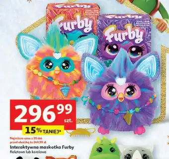 Auchan Interaktywna maskotka Furby fioletowa lub koralowa oferta