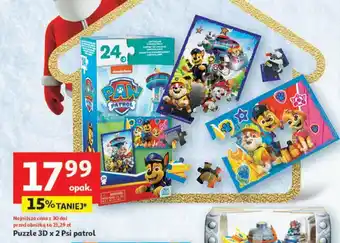 Auchan Puzzle 3D x 2 Psi patrol oferta