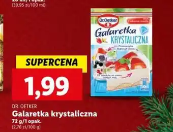 Lidl DR. OETKER Galaretka krystaliczna 72g oferta