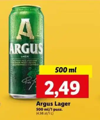 Lidl Argus Lager 500 ml oferta