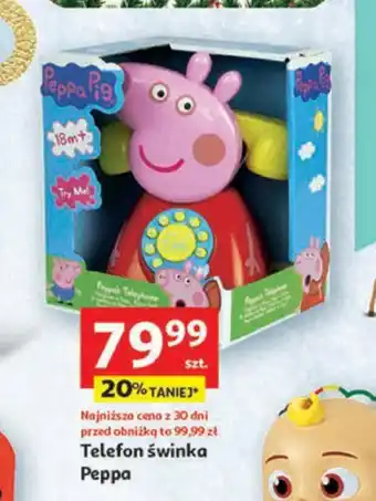 Auchan Telefon świnka Peppa oferta