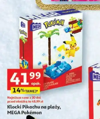 Auchan Klocki Pikachu na plaży MEGA Pokémon oferta
