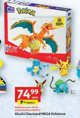 Auchan Klocki Charizard MEGA Pokémon oferta