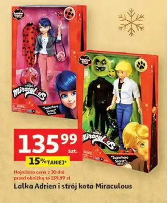 Auchan Lalka Adrien i strój kota Miraculous oferta