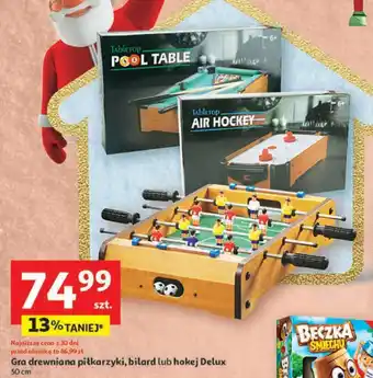 Gra drewniana piłkarzyki bilard lub hokej Delux