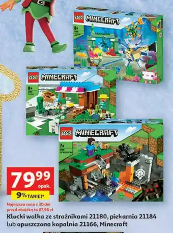 Auchan Klocki walka ze strażnikami 21180 piekarnia 21184 lub opuszczona kopalnia 21166 Minecraft oferta