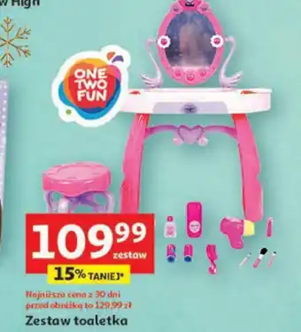 Auchan ONE TWO FUN Zestaw toaletka oferta