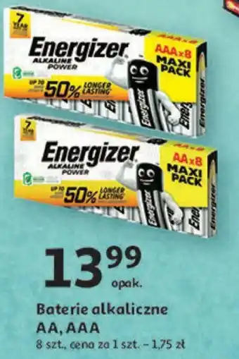 Auchan Baterie alkaliczne AA AAA 8szt. oferta