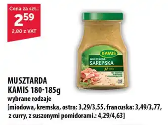 Eurocash MUSZTARDA KAMIS 180-185 g oferta