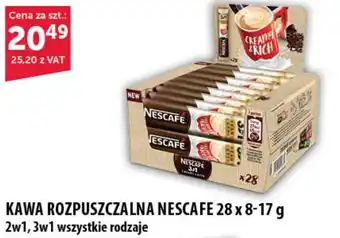 Eurocash KAWA ROZPUSZCZALNA NESCAFE 28 x 8-17 g oferta