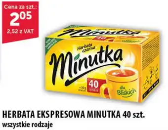Eurocash HERBATA EKSPRESOWA MINUTKA 40 szt. oferta