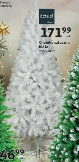Auchan Choinka sztuczna biała oferta