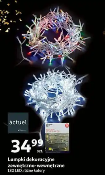 Auchan Lampki dekoracyjne zewnętrzno wewnętrzne oferta