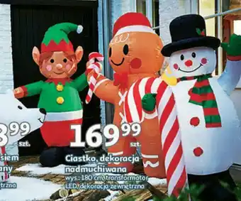 Auchan Ciastko, dekoracja nadmuchiwana oferta