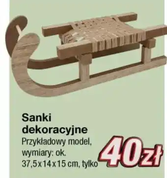 Sanki dekoracyjne