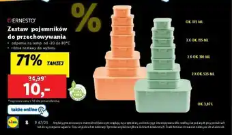 Lidl Zestaw pojemników do przechowywania oferta