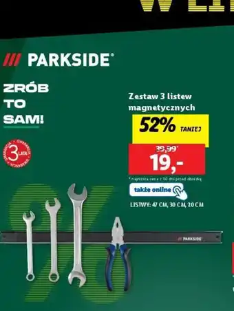 Lidl Zestaw 3 listew magnetycznych oferta