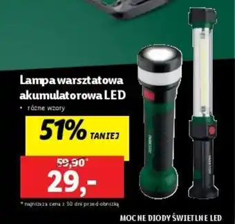 Lidl Lampa warsztatowa akumulatorowa LED oferta