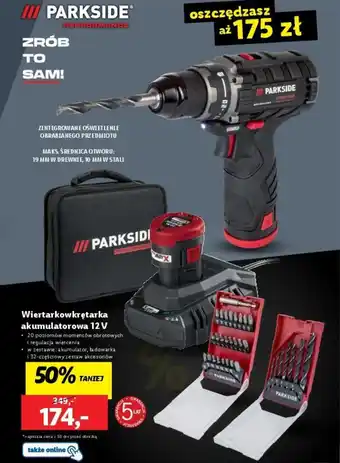 Lidl Wiertarkowkrętarka akumulatorowa 12 V oferta
