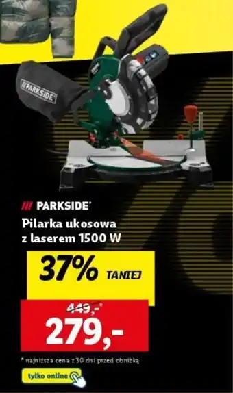 Lidl Pilarka ukosowa z laserem 1500 W oferta
