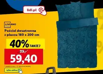 Lidl Pościel dwustronna z pluszu 160 x 200 cm oferta