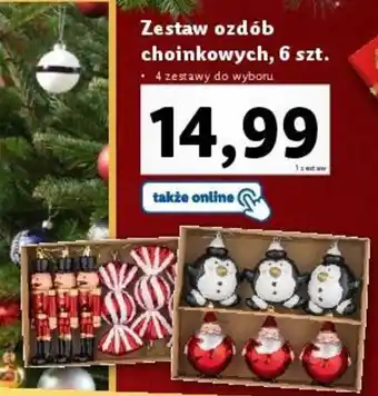 Lidl Zestaw ozdób choinkowych, 6 szt. oferta