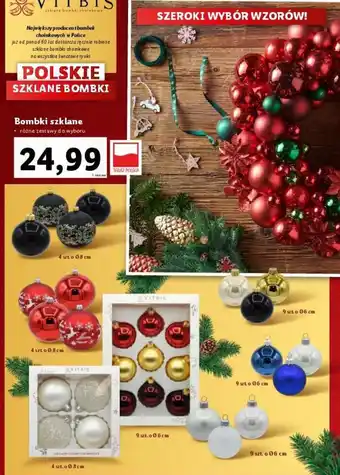 Lidl Bombki szklane oferta