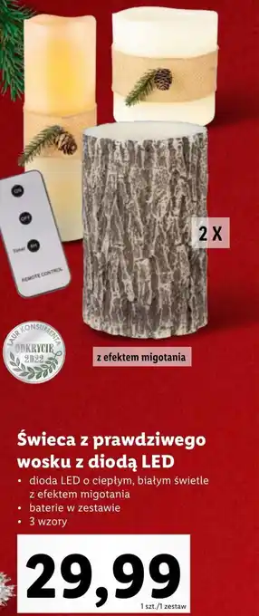 Lidl Świeca led oferta