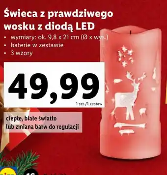 Lidl Świeca led oferta