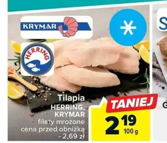Carrefour Tilapia HERRING, KRYMAR 100g oferta