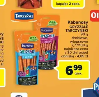 Carrefour Kabanosy GRYZZALE TARCZYŃSKI 90g oferta
