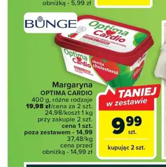 Carrefour Margaryna OPTIMA CARDIO 400 g oferta