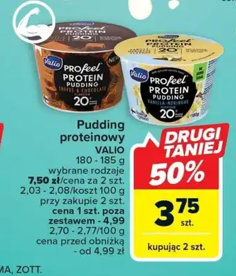 Carrefour Pudding proteinowy VALIO 180-185g oferta