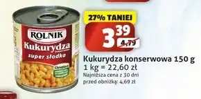 Rolnik kukurydza konserwowa super słodka 2,12 kg
