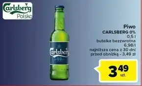 Carrefour Carlsberg pilsner piwo bezalkoholowe 500 ml oferta