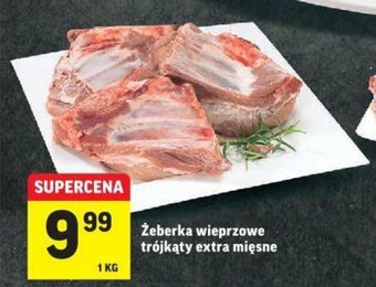 Intermarche Żeberka wieprzowe trójkąty extra mięsne 1kg oferta